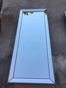 Home Decor Large Size <strong>Beaded</strong> Wooden Tray Floor <strong>Mirror</strong> - Product Image 2