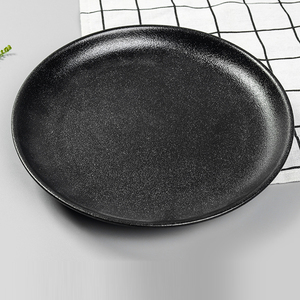 Pas cher Eco Dîner <span class=keywords><strong>Noir</strong></span> Dot Émail <span class=keywords><strong>Grès</strong></span> <span class=keywords><strong>Assiette</strong></span> À Dessert - Product Image 3