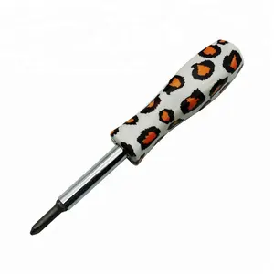 Tuỳ Chỉnh Thiết Kế Đặc Biệt Floral Printed Lady 4 Trong 1 Multi Bit Hai Đầu Reversible Screwdriver, Flat Heand Và Phillips Screwdriver