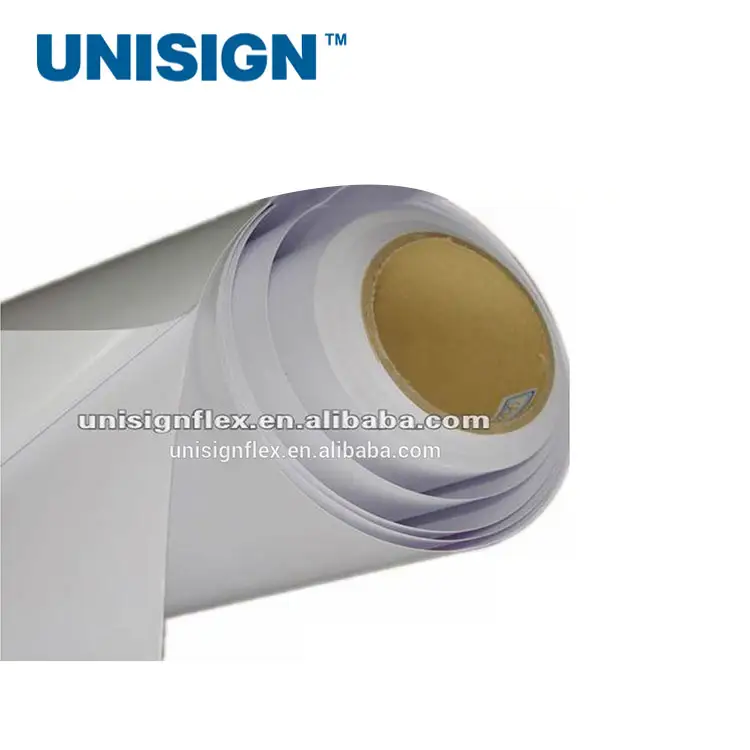Espesor de la película 0,1 MM papel de liberación de 140Gsm imprimible de inyección de tinta adhesivo rollo de vinilo