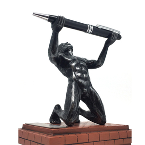 จากัวร์ JR-1234เงินเรซิ่นเครื่องเขียนของขวัญเพาะกายศิลปะของขวัญปากกายืนสำหรับ Promorion - Product Image 3