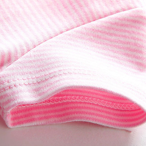OEM elegante tutina in maglia organica morbida estiva <span class=keywords><strong>abbigliamento</strong></span> semplice per neonato - Product Image 3