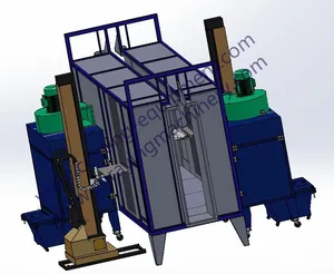 Máquina de revestimento de pó de mdf, equipamento de pulverização de madeira