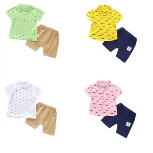 2019 boutique cheap infant boys clothing set summer casual kids with best service and lowest price