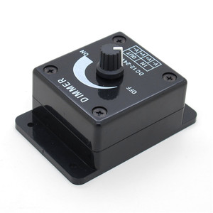 Đen Triac <span class=keywords><strong>Dimmer</strong></span> Chuyển Đổi DC 12 v 24 v 8A Có Thể Điều Chỉnh Độ Sáng Đèn Bulb Strip Điều Khiển Màu Duy Nhất Ánh Sáng Điện cung cấp Điều Khiển - Product Image 3