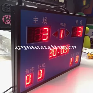 Im freien wasserdichte anzeigetafel tragbare led elektronische basketball spiel anzeigetafel