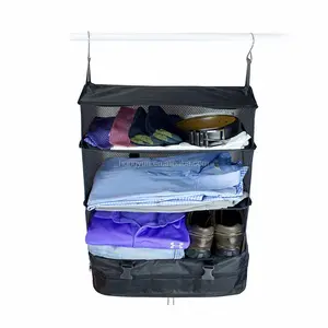 Portatile Dei Bagagli Sistema-Vestiti Organizzatore, Packable Appeso Scaffali & Imballaggio Cube Organizer Da Viaggio