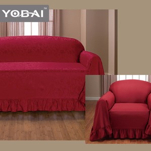 Plain Full <strong>Sofa</strong> Cover Elegant <strong>Slipcover</strong> for Comfort and Style - Product Image 4