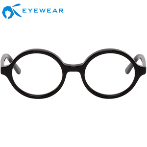 Lunettes de soleil classiques polarisées en acétate noir, rondes pour hommes, avec Clip, étiquette privée - Product Image 6