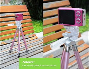Fotopro Tốt Nhất Du Lịch Nhỏ Máy Ảnh Video Trọng Lượng Nhẹ Có Thể Gập Lại <span class=keywords><strong>Tripod</strong></span> Cho Điện Thoại DSLR - Product Image 3