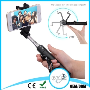 Fácil pluma del bolsillo portable de tamaño selfie palillo de bluetooth <span class=keywords><strong>monopie</strong></span> para el iPhone y la cámara - Product Image 2