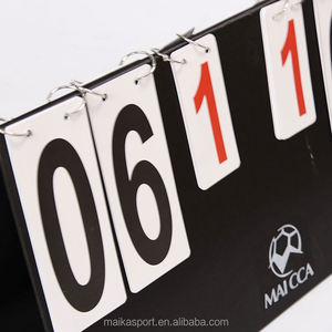 Tabellone segnapunti da basket in acciaio piatto scatola impermeabile Flip tabellone segnapunti da Badminton da banco da biliardo da Tennis - Product Image 5