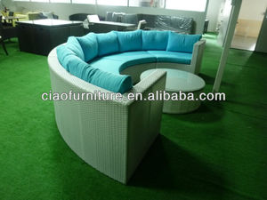 Canapé-<span class=keywords><strong>lit</strong></span> de jardin en rotin tressé d'extérieur du Maroc - Product Image 5