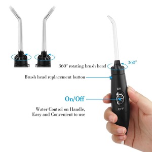 충전식 하이드로 전기 구강 세정기 민감한 잇몸 관리 탁상용 물 이쑤시개 치실이있는 치실 - Product Image 5