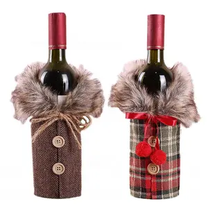 Copertura della bottiglia di <span class=keywords><strong>vino</strong></span> del maglione delle decorazioni del partito del regalo di natale - Product Image 1
