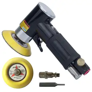 2 "3" aire al azar Orbital Sander neumático excéntrico pulidor de aire Mini morir amoladora lijadora de aire con ángulo con 2 lija almohadillas