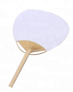 Retro Phụ Nữ Cầm Tay Tre Tròn Giấy Hand <span class=keywords><strong>Fan</strong></span> Với Oriental Favor - Product Image 2