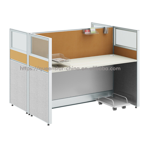 QS-OW03 120 Degree 3 Person <strong>Linear</strong> Modular Office Partition <strong>Workstation</strong> Cluster of 3 <strong>Workstation</strong> - Product Image 4