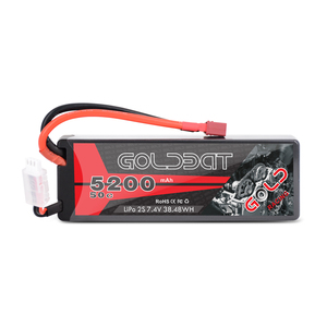 공장 도매 2S <span class=keywords><strong>7.4V</strong></span> 5200mAh 50C 높은 C 속도 <span class=keywords><strong>LiPo</strong></span> 배터리 하드 케이스 - Product Image 1