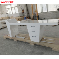 Meuble de dentiste en acrylique blanc moderne, Design de Table d'ordinateur, bureau,