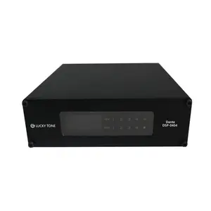 Dante DSP-0404 4 in 4 out Dante audio Converter/Transmitter with DSP, POE and 12VDC power supply