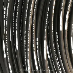 Hengshui jiahao hydraulic flexible high pressure rubber stock lots hose r1 r2 1sn 2sn high tensile wire braided hose