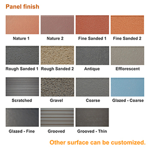 D18 18 millimetri di spessore argilla ceramica terracotta facciata pannello esterno tenda rivestimento della parete di piastrelle - Product Image 6