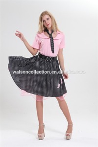Commerce assurance walson 50 s poddle robe costume robe <span class=keywords><strong>rock</strong></span> <span class=keywords><strong>n</strong></span> <span class=keywords><strong>roll</strong></span> cosplay pour les femmes - Product Image 4