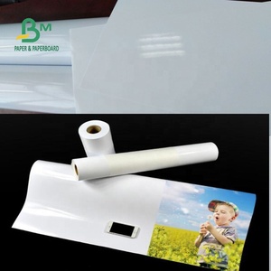115 / <span class=keywords><strong>160</strong></span> GSM tinta de tinte impresión de inyección de tinta papel recubierto rollo de papel brillante 24 "X 100 pies - Product Image 3