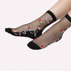 <span class=keywords><strong>Calcetines</strong></span> tobilleros de seda de nailon para mujer <span class=keywords><strong>transparentes</strong></span> de gran oferta para mujer - Product Image 6