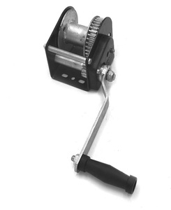 Treuil manuel pour bateau BLD SC800, 800 lb, vitesse variable, frein automatique, câble synthétique de 50 pieds, interrupteur à distance, rapport de transmission 3.2:1 - Product Image 6