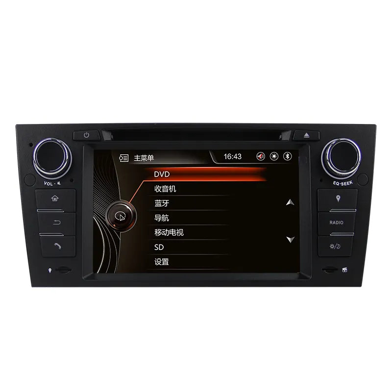 Navifly — autoradio 7 ", Navigation GPS, BT, USB/SD, lecteur multimédia, DVD, 1din, BT, pour voiture BMW 3er, E90, E91, E92, E93 (2005 à 2012)