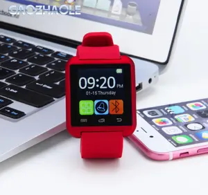 2018 Factory U8 smart watch 와 silicone 끈 한 SIM card 카메라 대 한 안드로이드 4.4 콜/SMS 알림 u8 스마트 손목 watches