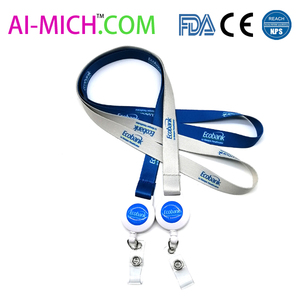 AI-MICH Custom Dye Sublimatie Platte Polyester Intrekbare <span class=keywords><strong>Yoyo</strong></span> Reel <span class=keywords><strong>Lanyard</strong></span> - Product Image 6