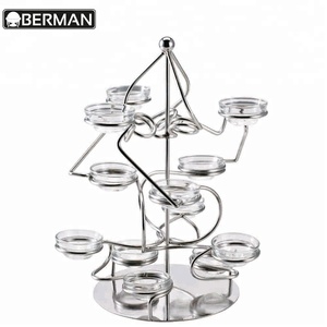 Đẹp Phục Vụ Đồ Dùng Kim Loại Thực Phẩm Hiển Thị Giá Buffet Risers Cupcake Đứng Để Bán - Product Image 2