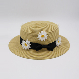 Voyage Femmes Mode Coréenne Grand Large Plage <span class=keywords><strong>Carr</strong></span>é Soleil Chapeau De Paille - Product Image 1