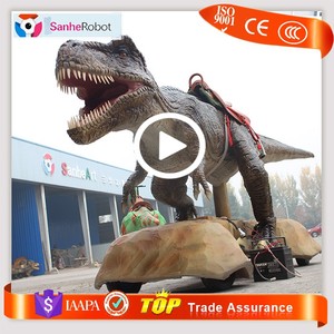 Selle Assis et Roues moving Type Artificielle Animaux Animatronic dinosaure marche manèges Manège de Parc <span class=keywords><strong>D</strong></span>'attractions - Product Image 1