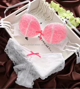 stylish adjustable straps bra panty set