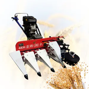 Mini Traktor laufen corn reaper binder/mais ernte und bündelung maschine/mais stroh schnitter und bindemittel maschine