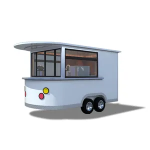 Multifunción panadería carrito de comida de remolque/móvil Mini tienda de café al aire libre/camión de comida