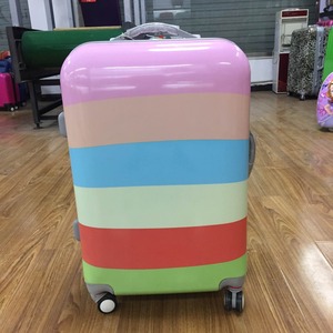 3pcs spinner ruedas viajes baratos equipaje coloridos patrones chica la maleta de viaje, bolsa de - Product Image 1