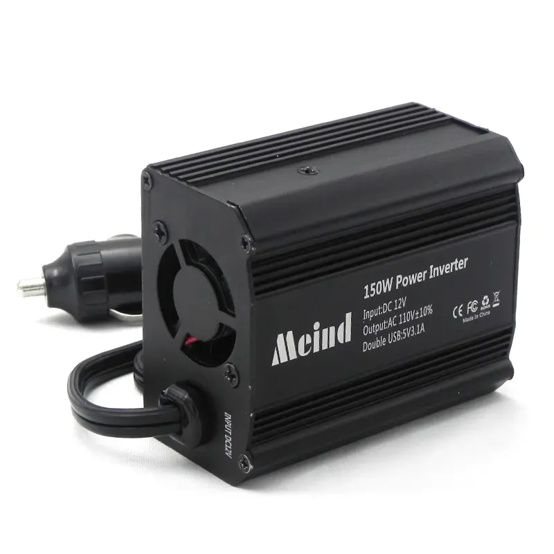 2019 Meind Standard 150W Wechsel richter DC 12V zu AC 110V 230V 240V Dual Socket Autos pannungs wandler