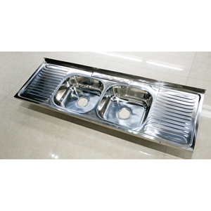 Évier de cuisine en acier inoxydable de 1.5m, 0.5-0.8 Mm - Product Image 5