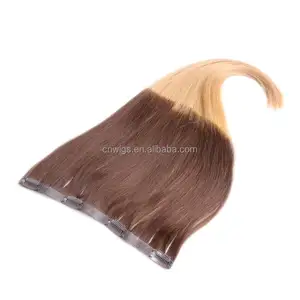 Double drawn bohemian 5clips 100grams/pc 100% remy cuticle aligned hair extensions volumizer clip in human hair