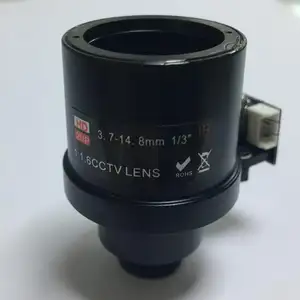 1/3 "F1.6 fixo iris m12 2mp 3.7-14.8mm zoom motorizado varifocal cctv lens board