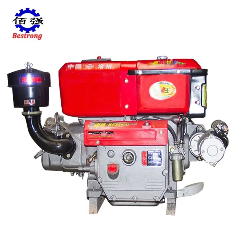High Quality Direct射出Four-Stroke Small Single Cylinder 12HP Diesel Engine ZR195 S195 ZS195ためAgriculture機械