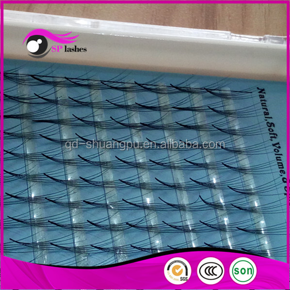 Mode conception faux cils extensions 0.07mm 5D B 14mm synthétique soie faux cils