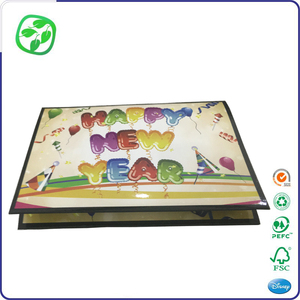<span class=keywords><strong>Carte</strong></span> <span class=keywords><strong>postale</strong></span> personnalisée nouvel an sonore, cartes de vœux du nouvel an chinois, en papier, pour les événements, vente en gros, pièces - Product Image 6
