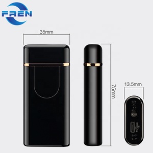 Accendino Elettronico Ricaricabile in Lega di Zinco dal Design Classico, <span class=keywords><strong>Antivento</strong></span>, con Batteria al Litio, per Sigarette, Campeggio e Uso Esterno Portatile - Product Image 2