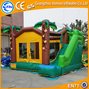 0.55mm PVC Inflable <span class=keywords><strong>castillo</strong></span> inflable con tobogán, gorila inflable, obstáculo casa <span class=keywords><strong>del</strong></span> árbol - Product Image 3